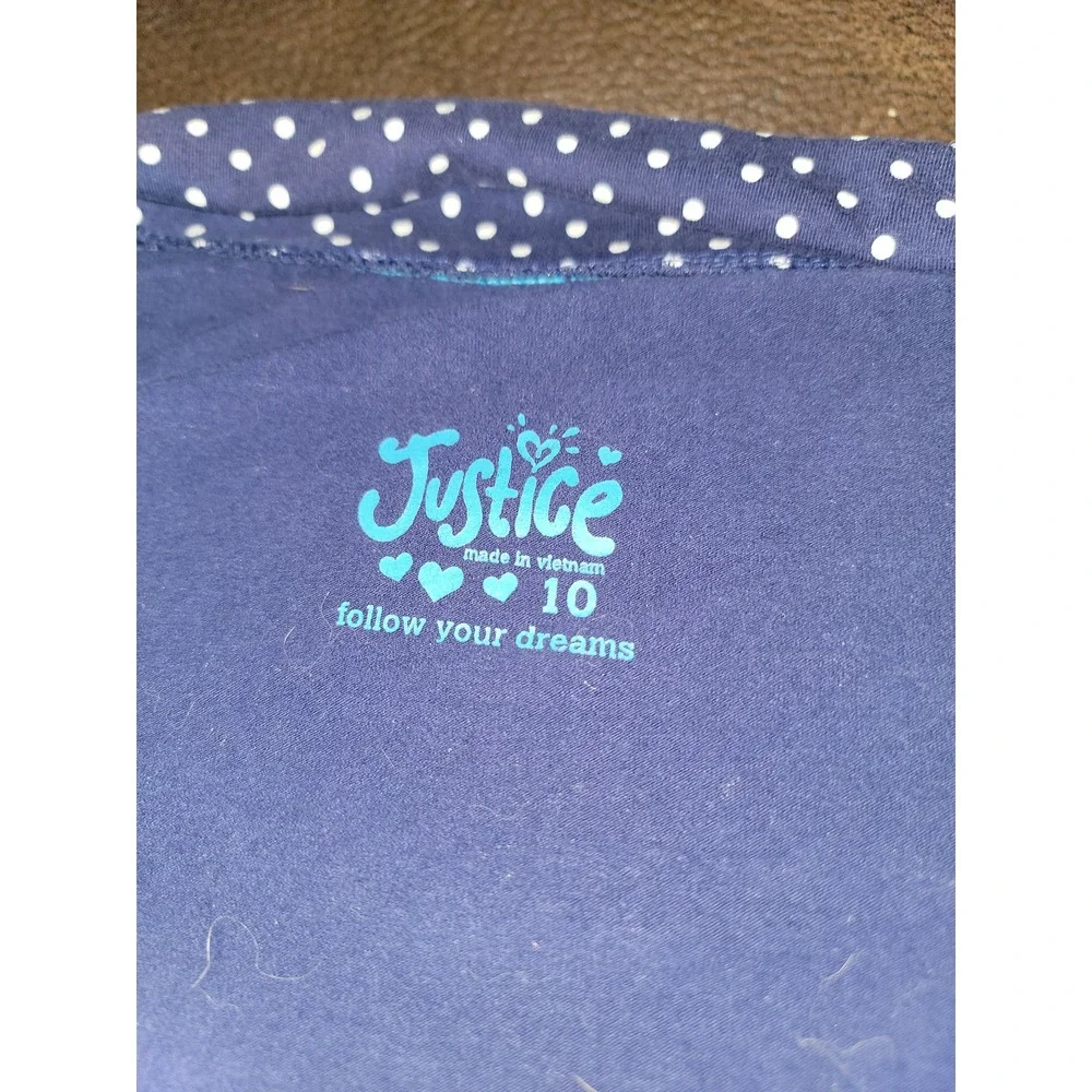 Justice zip up lightweight jacket‎ size girls 10